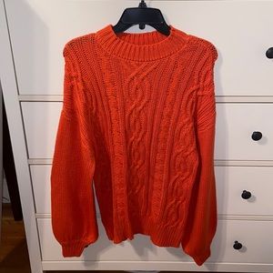 Orange Sweater Size Small
